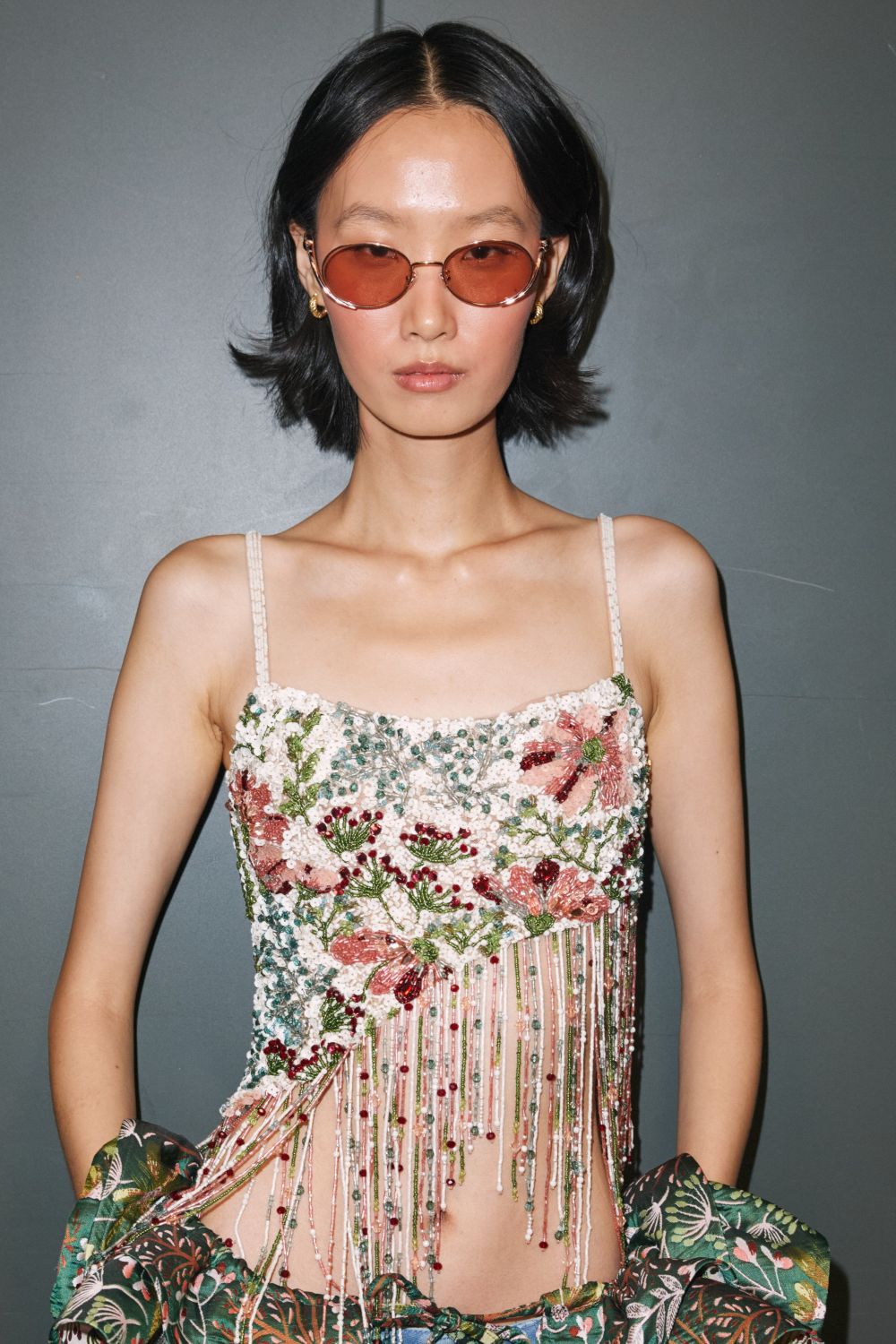 ROSALIE JEWERLY EMBROIDERED TOP (RUNWAY)