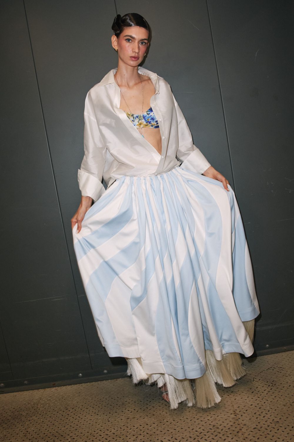 ALBA TAFFETA SHIRT (RUNWAY)