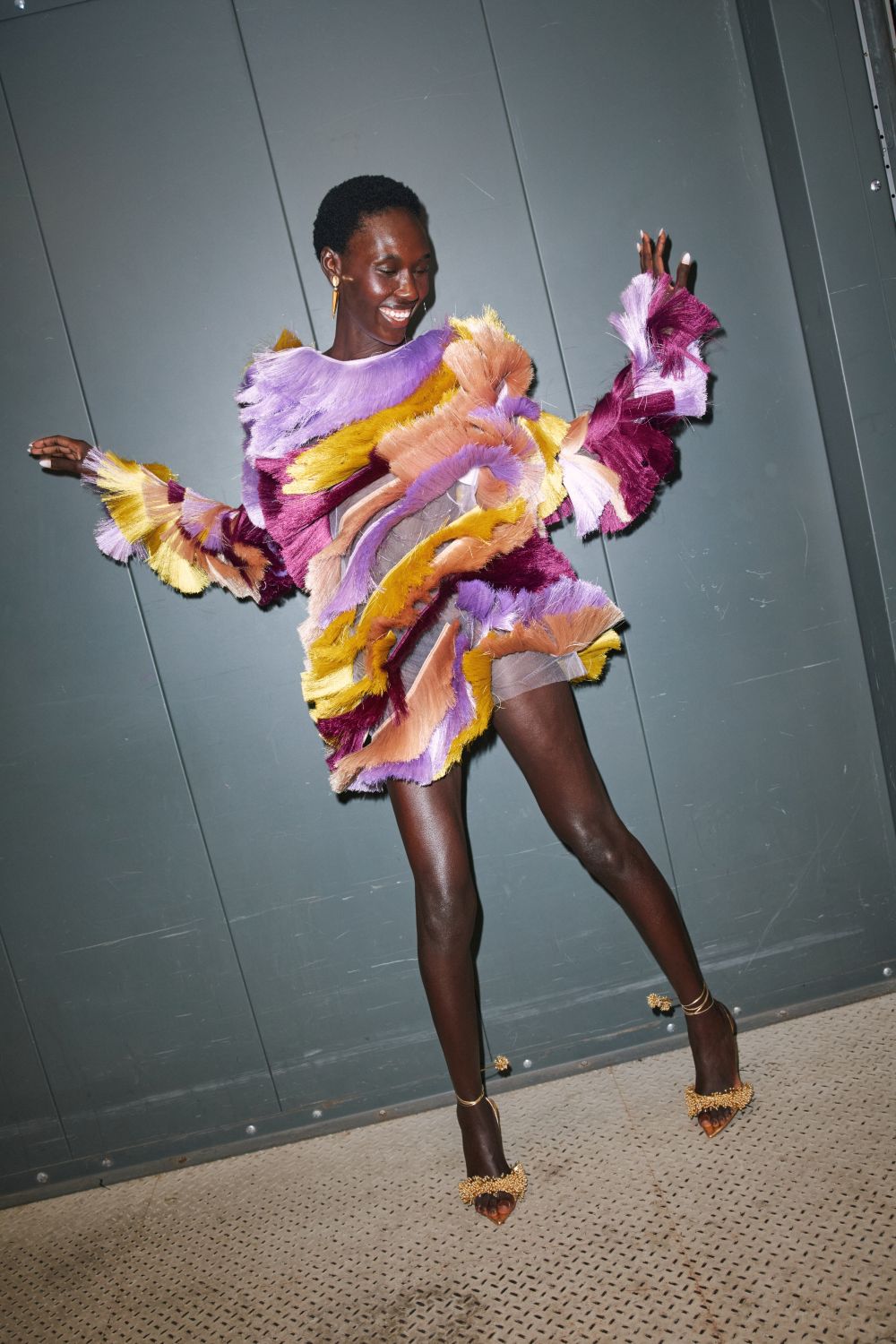 AURORA FRINGE MINI DRESS (RUNWAY)
