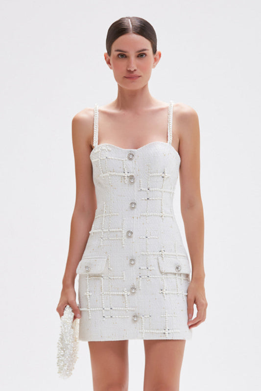 PEARL TWEED SHORT DRESS