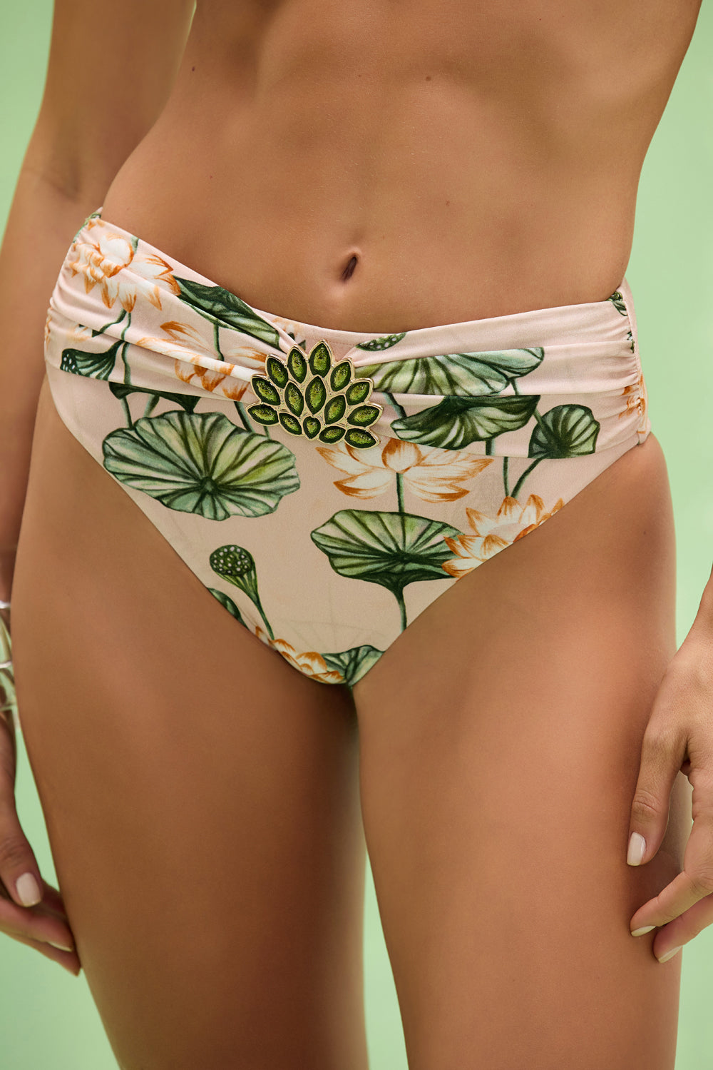 LOTUS HIGH WAIST BIKINI BOTTOM