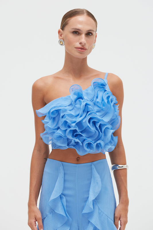 CHIFFON WONDERLAND FLUTTER TOP