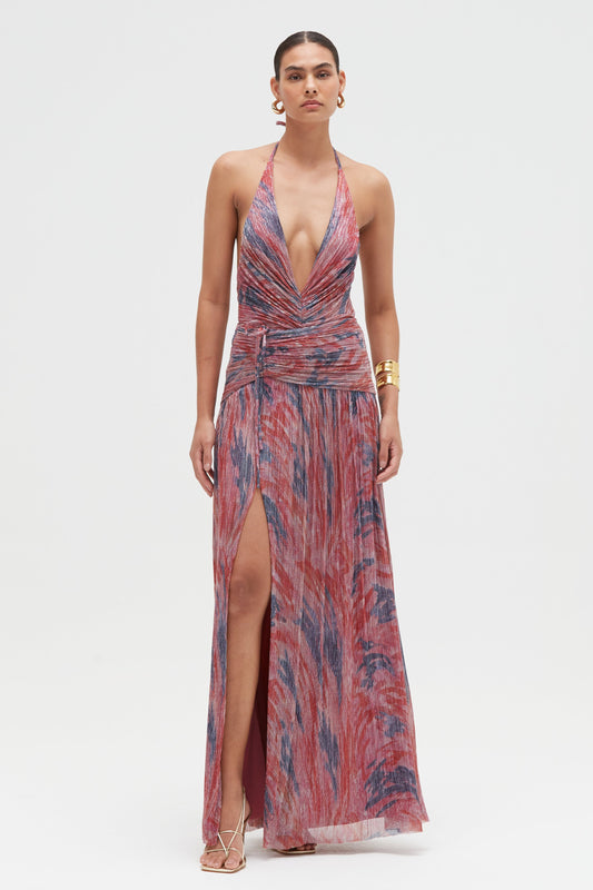 TWIST FLUTTER MAXI SKIRT