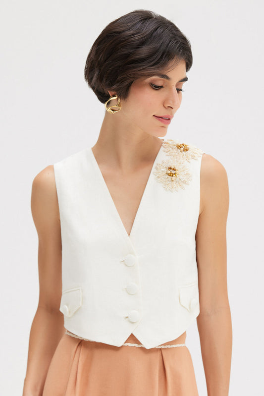 TROPIC LINEN VEST