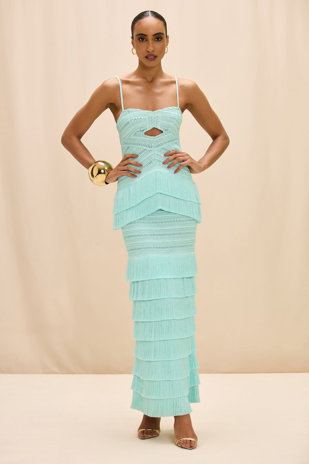 CLARA FRINGE MAXI DRESS