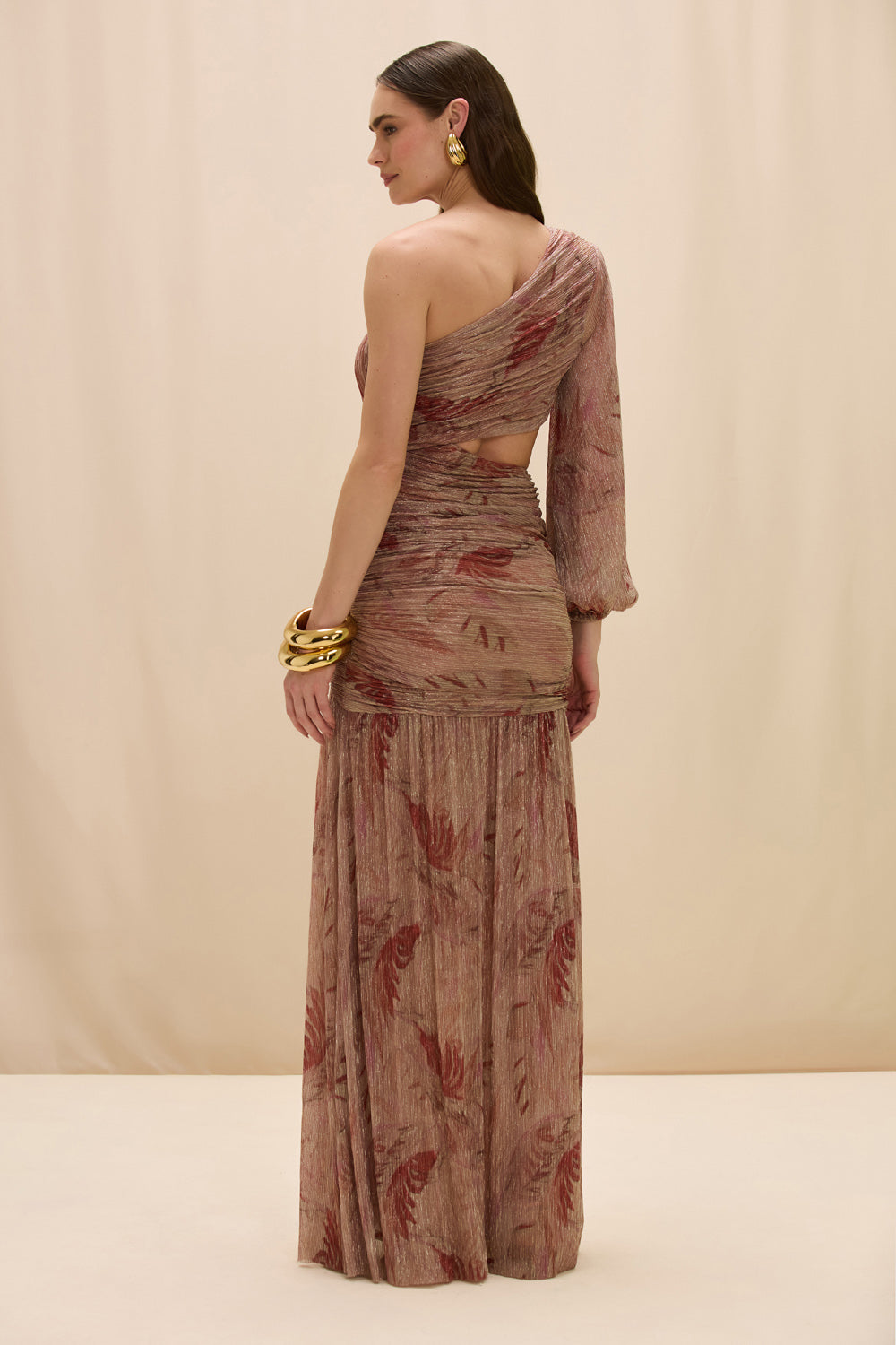 FEATHERS MAXI DRESS