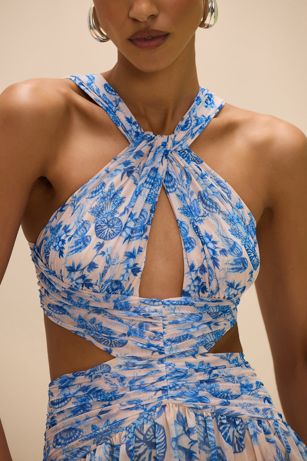 EDEN ROCK SEASHELL CUT OUT MAXI DRESS