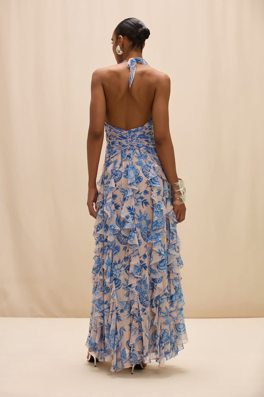 EDEN ROCK SEASHELL PLUNGE GOWN