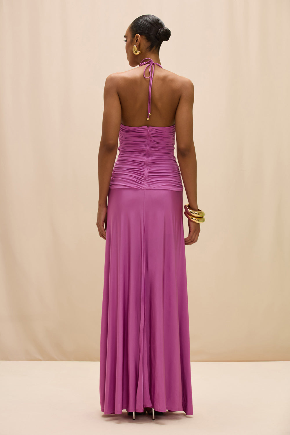 Patbo Gisele Jersey BACK SLIT MAXI Dress