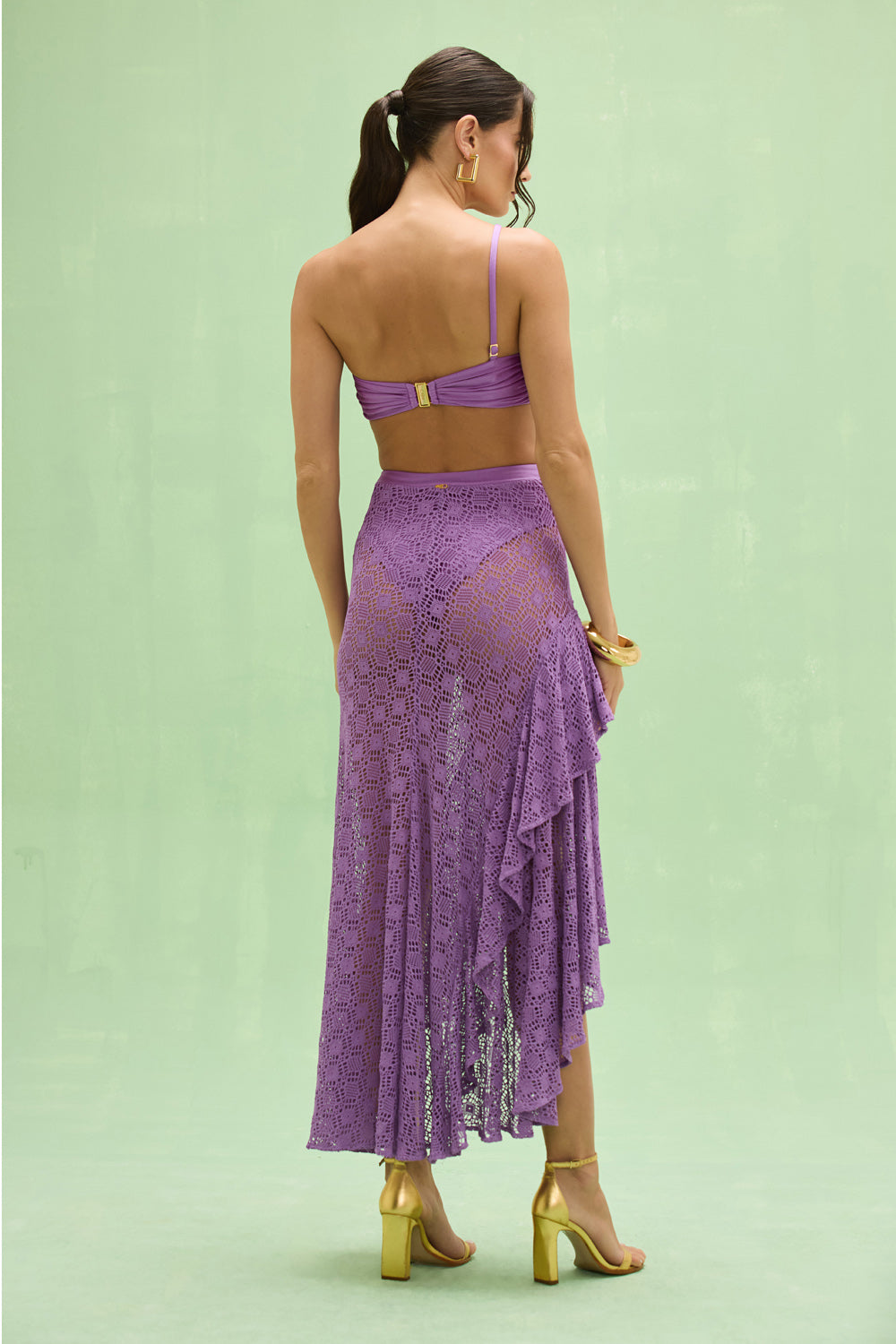 SIRENA MESH FLOWER MAXI DRESS