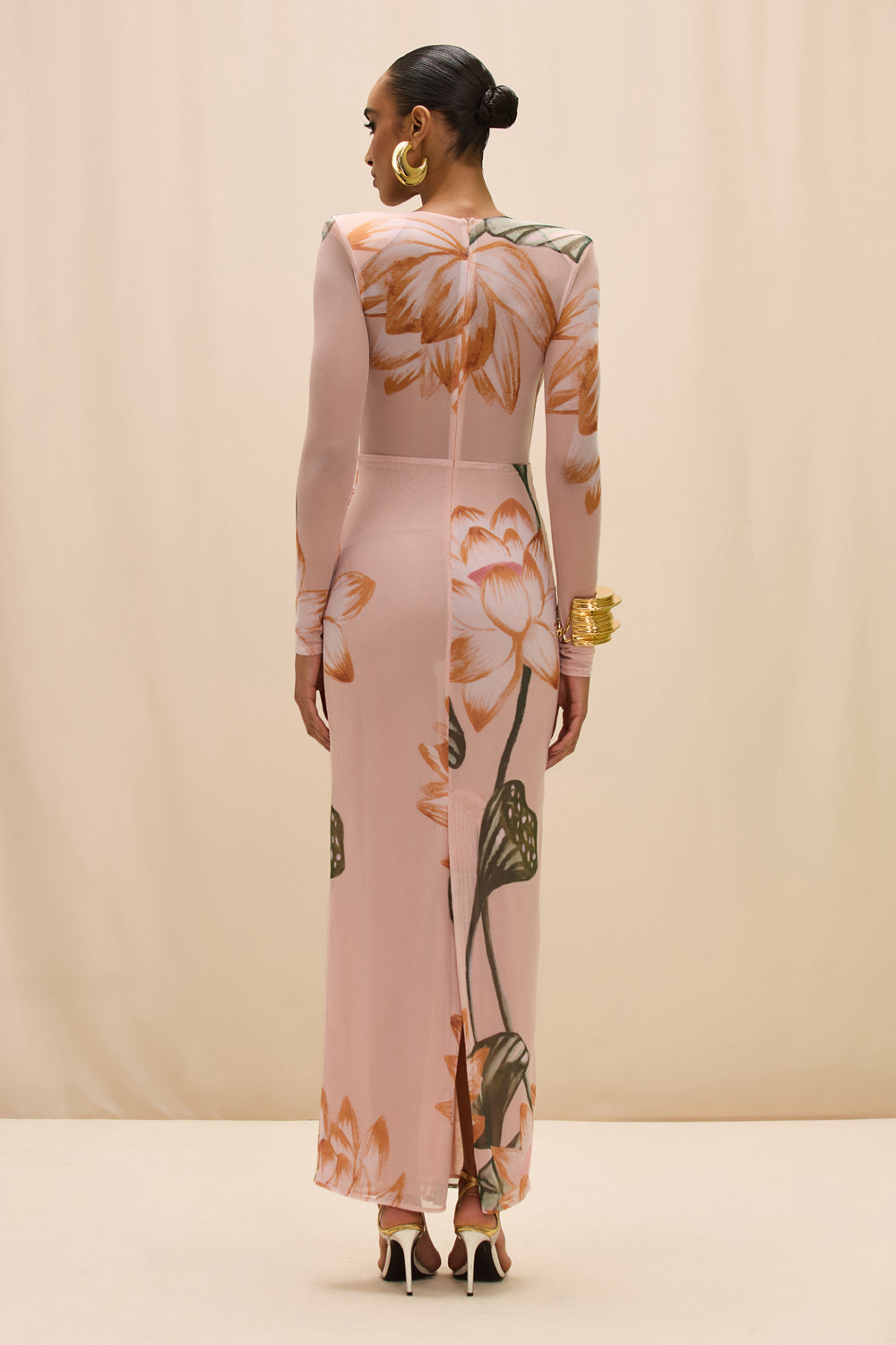 LOTUS LONG SLEEVE MAXI DRESS