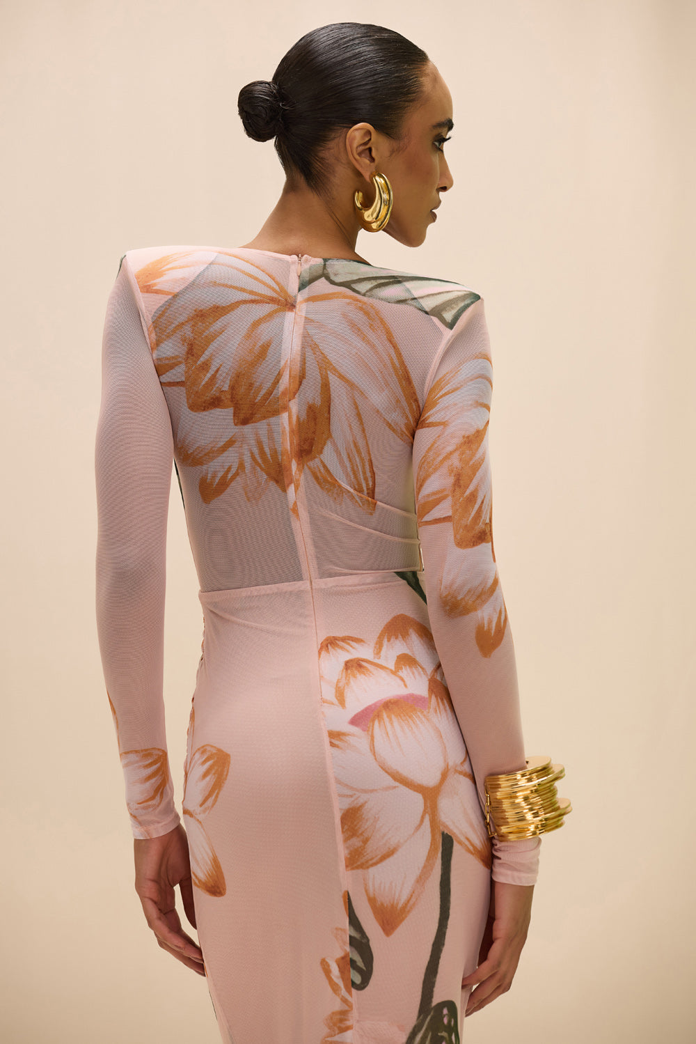 LOTUS LONG SLEEVE MAXI DRESS