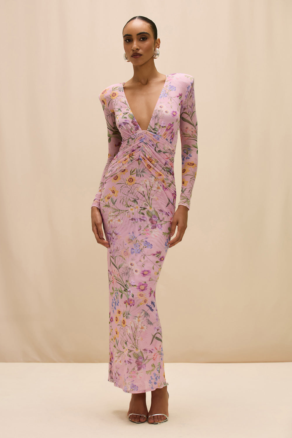 HEATHER PLUNGE MAXI DRESS