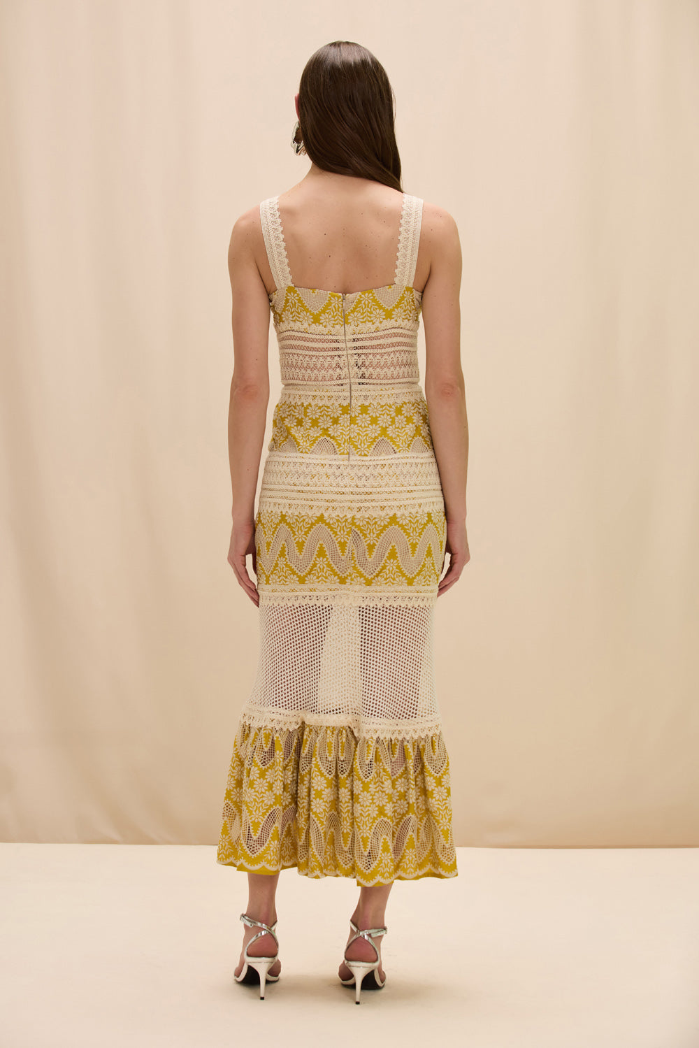 FLORA LACE MIDI DRESS