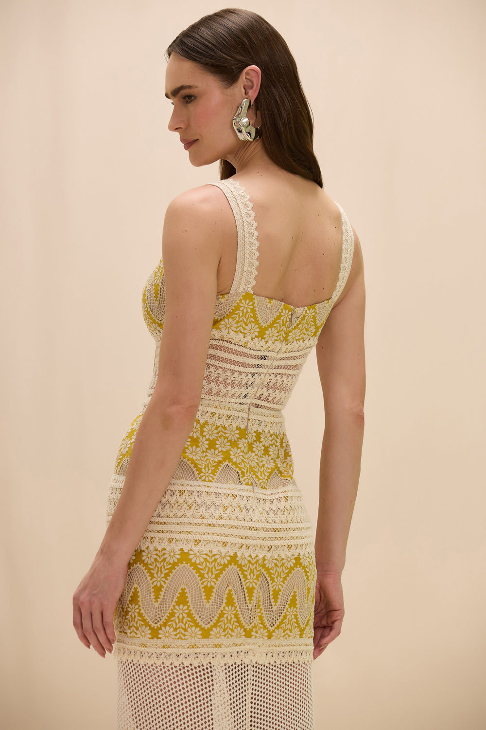 FLORA LACE MIDI DRESS
