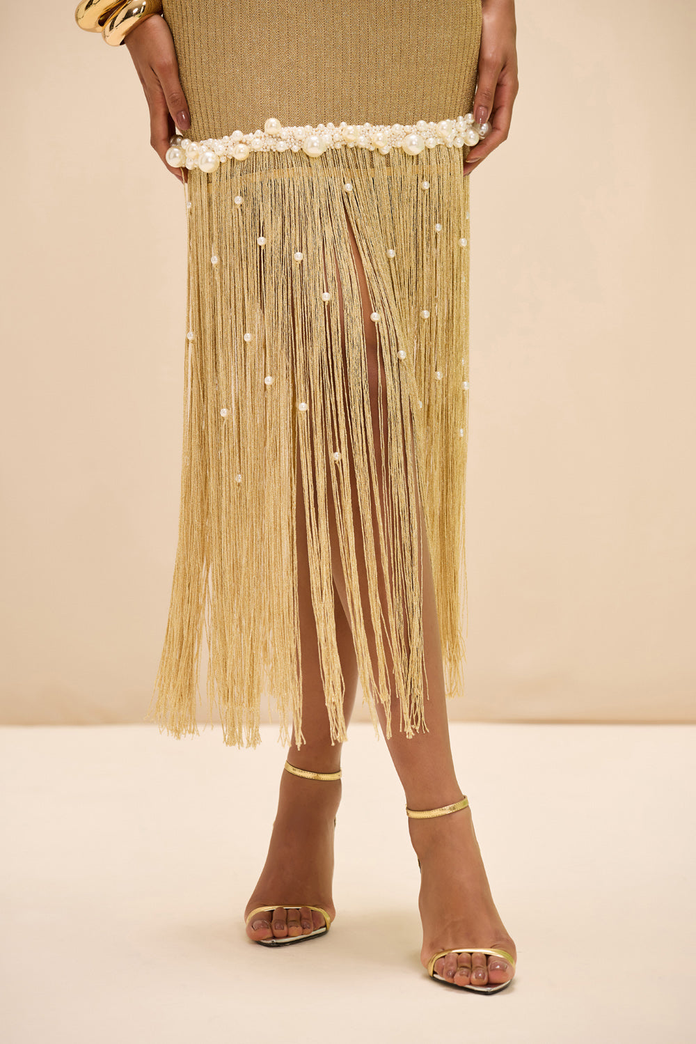 AUREA CROCHET MIDI DRESS