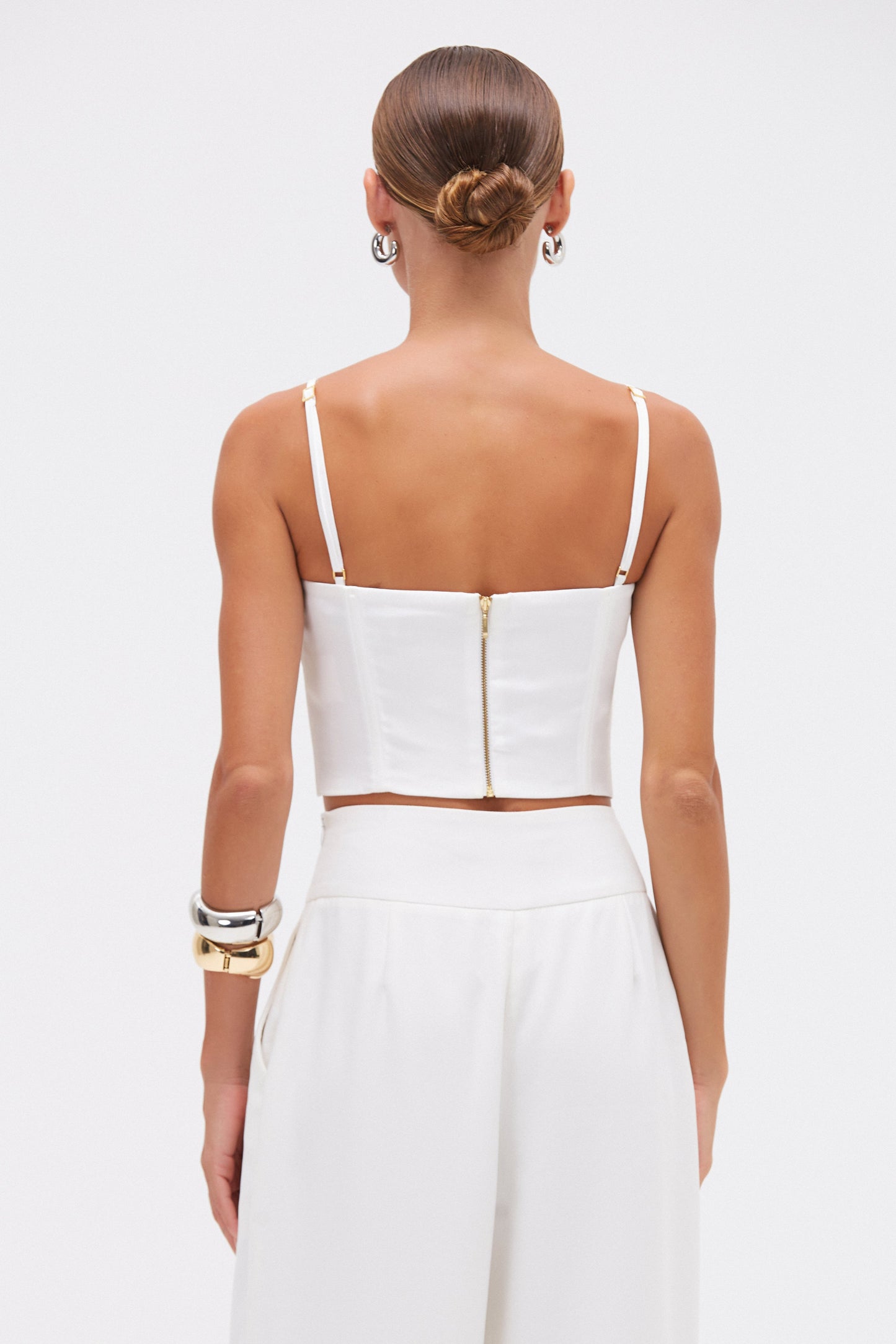 DREAM SATIN FLOWER TOP