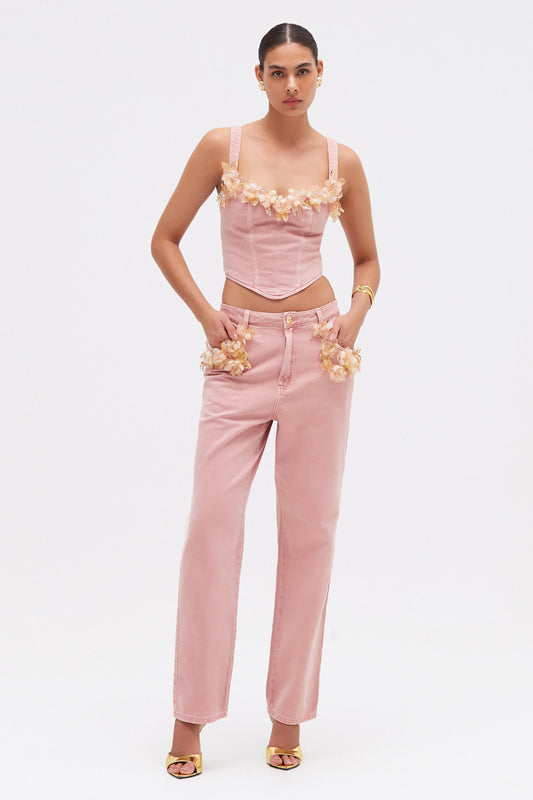 PINK DENIM PANT