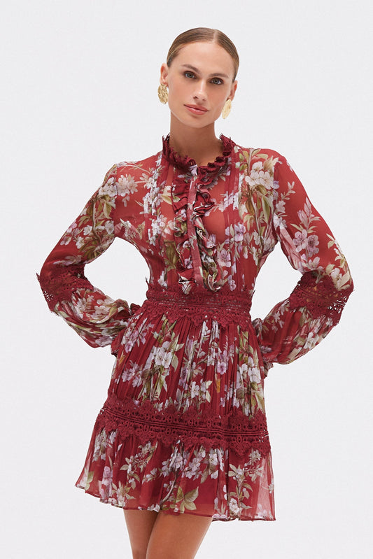DELICATA FLUTTER MINI DRESS