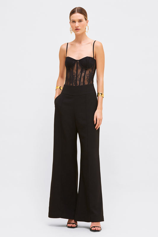 WIDE LEG CREPE PANT