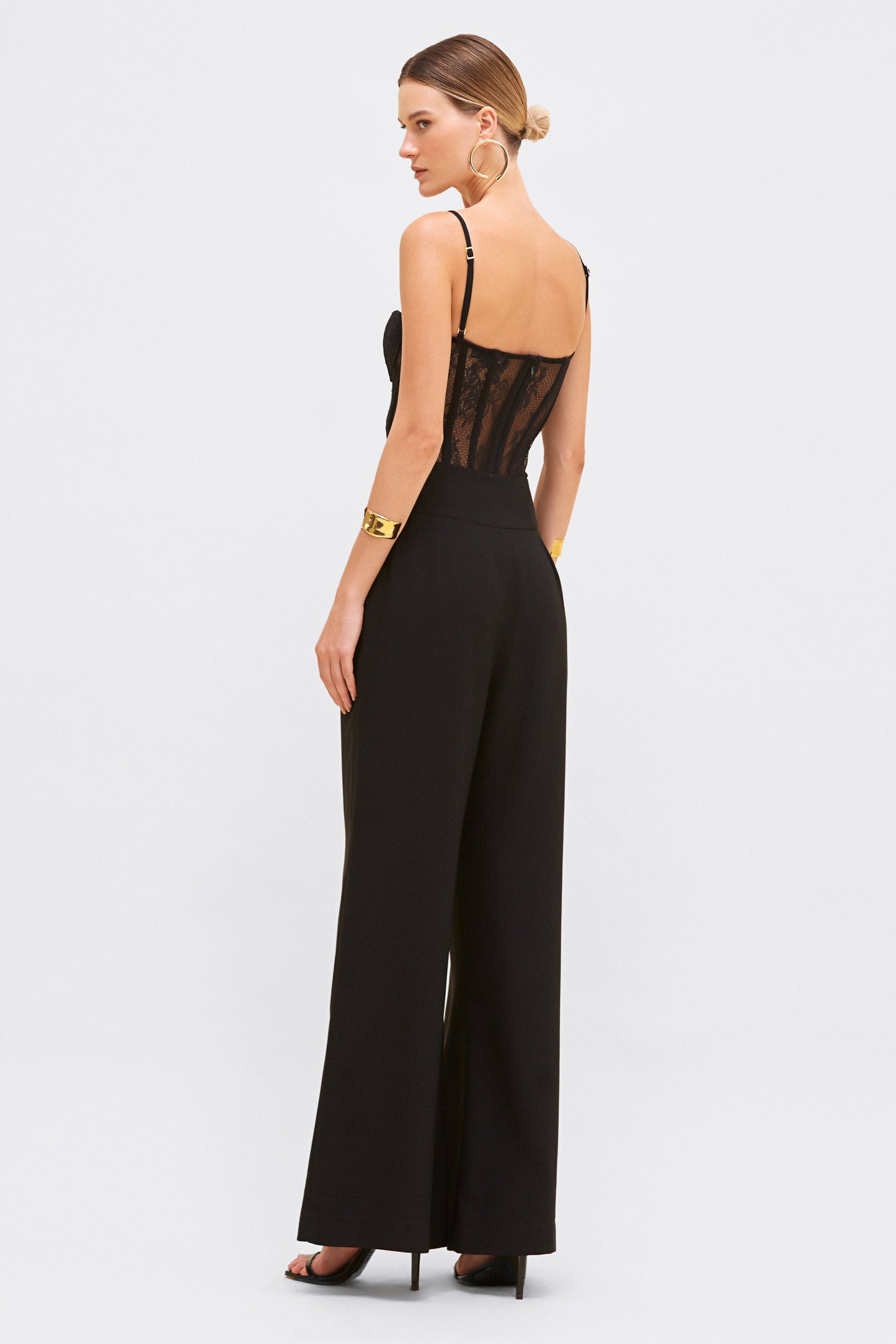WIDE LEG CREPE PANT