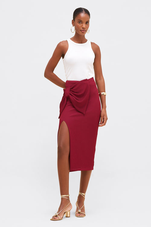 GRACE KNIT MIDI SKIRT