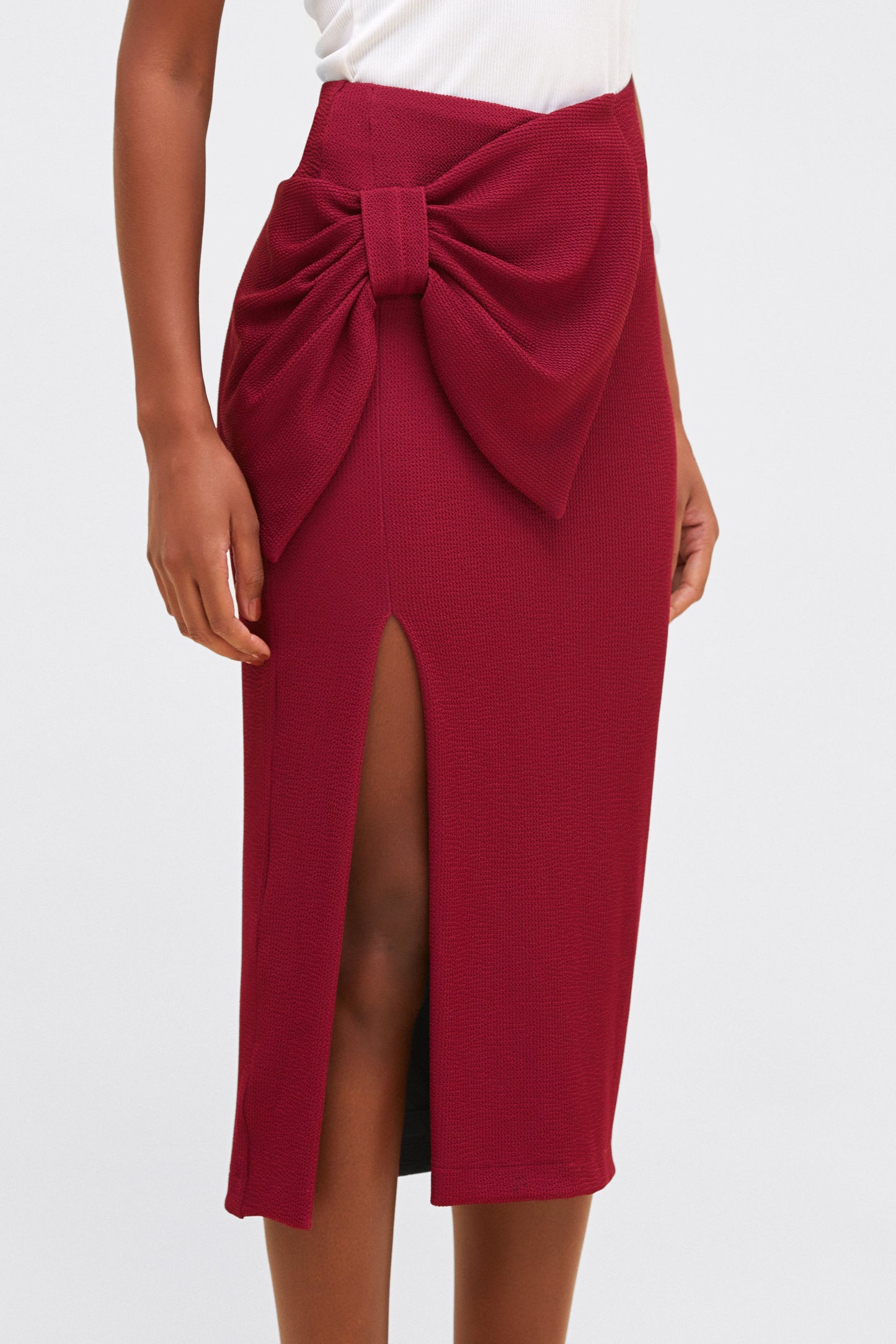 GRACE KNIT MIDI SKIRT