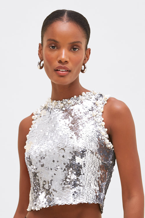 MOONLIGHT SEQUIN TOP