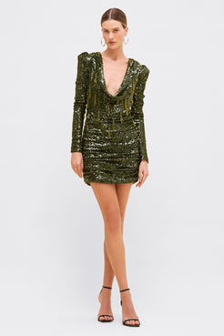 BOSSA SEQUIN MINI DRESS