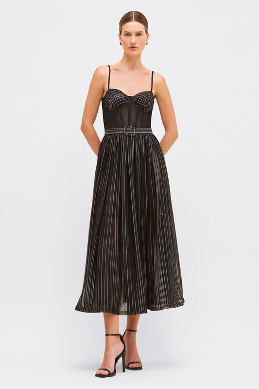 PRISM LUREX MIDI DRESS