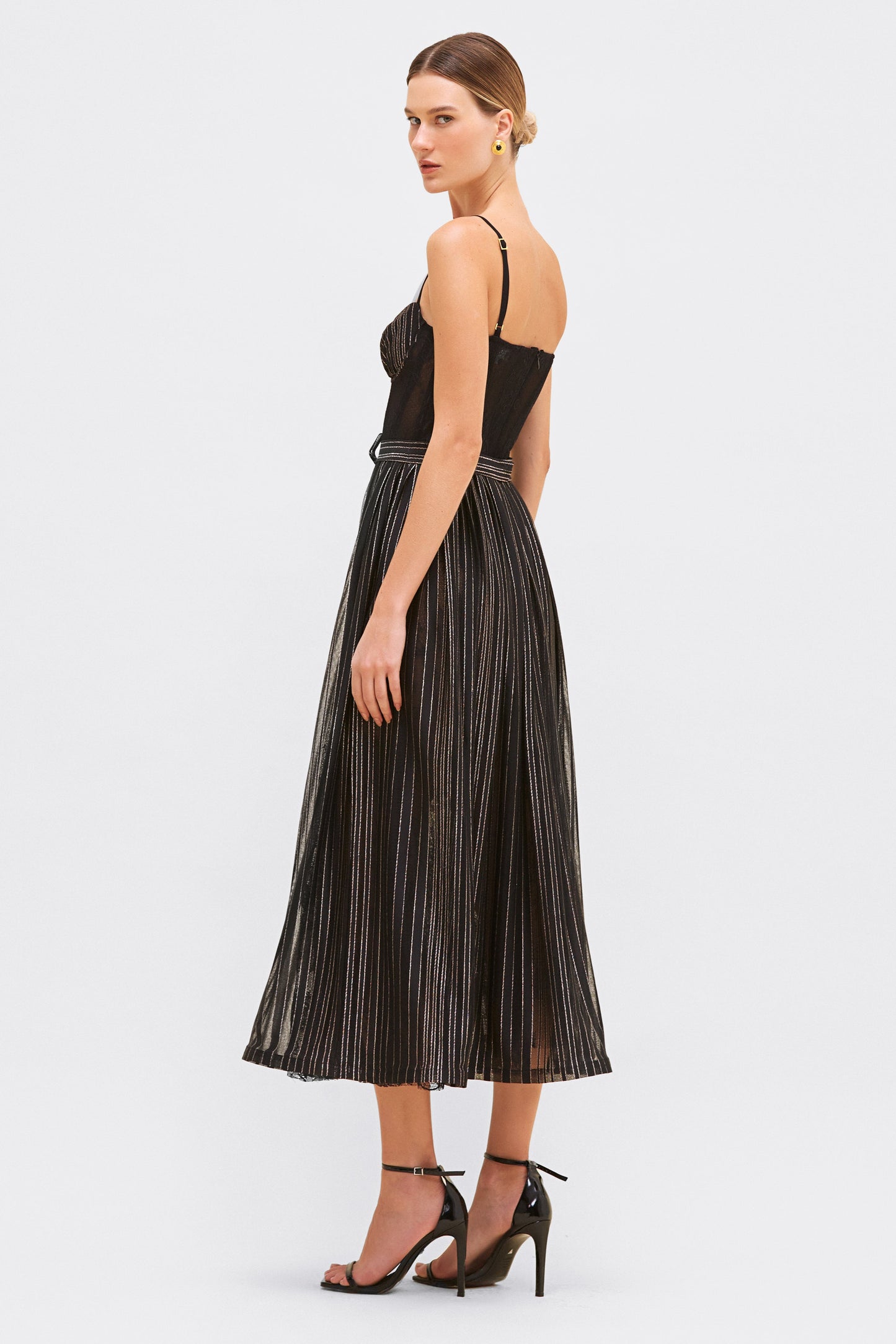 PRISM LUREX MIDI DRESS