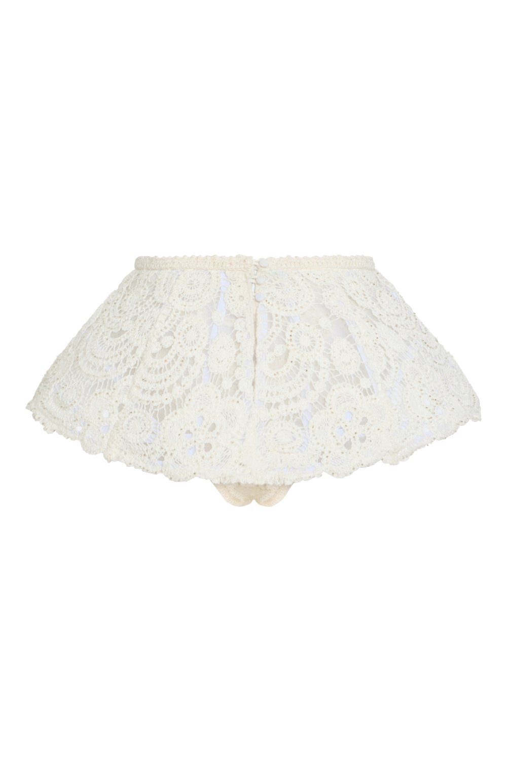GAL EMBROIDERY HIGH WAIST BIKINI BOTTOM (RUNWAY)
