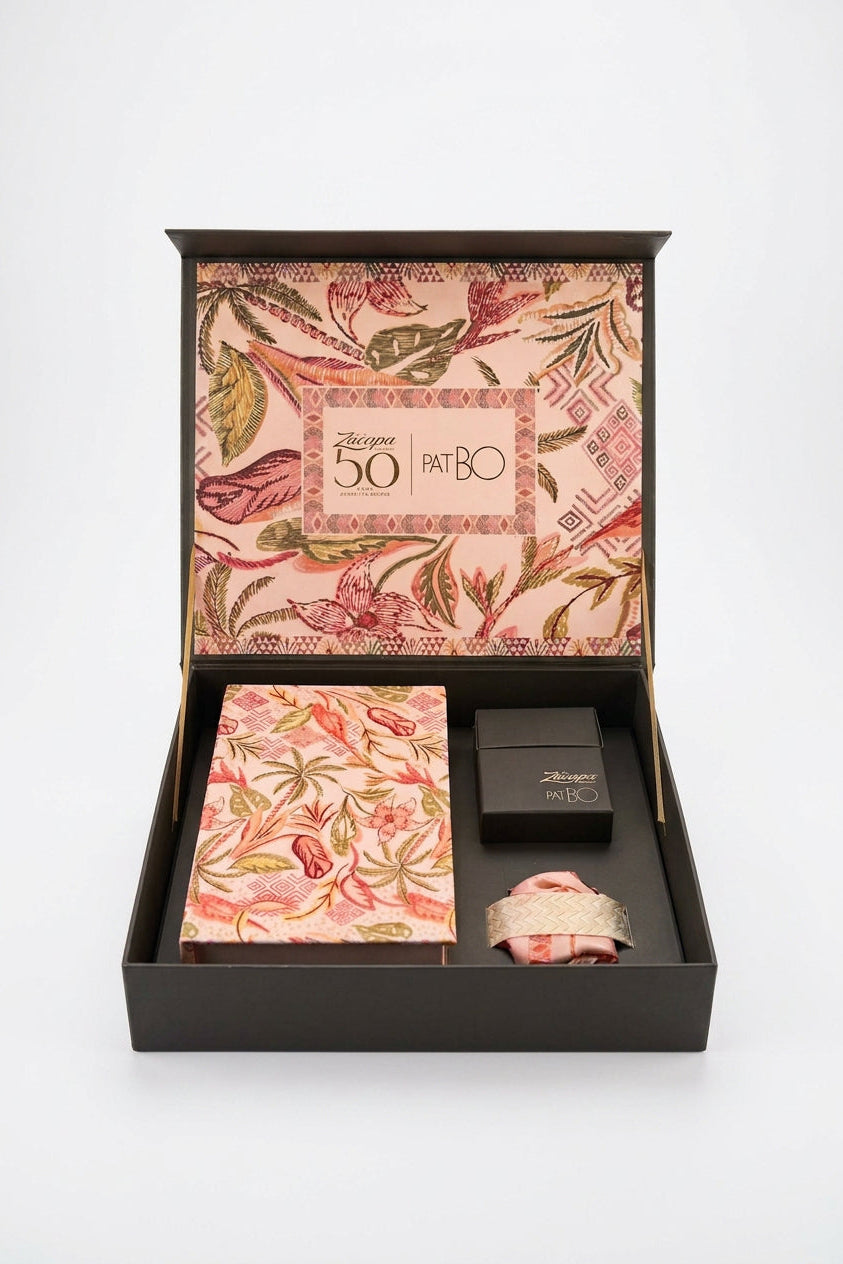 PatBO x Zacapa Scarf and Playing Card Anniversary Collection