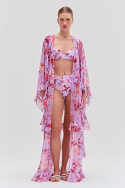 Floral Haze Maxi Robe