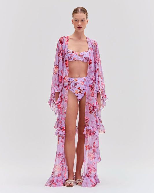 Floral Haze Maxi Robe