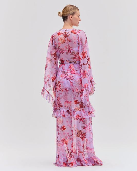 Floral Haze Maxi Robe