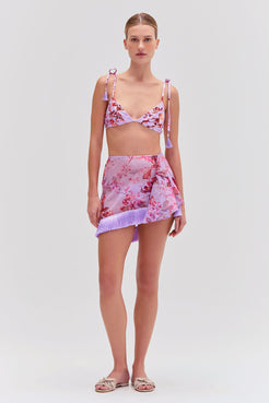 Floral Haze Mini Sarong