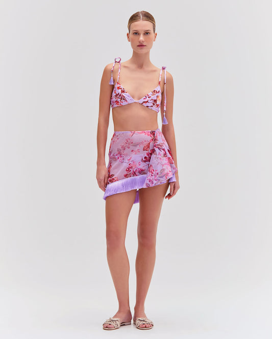 Floral Haze Mini Sarong