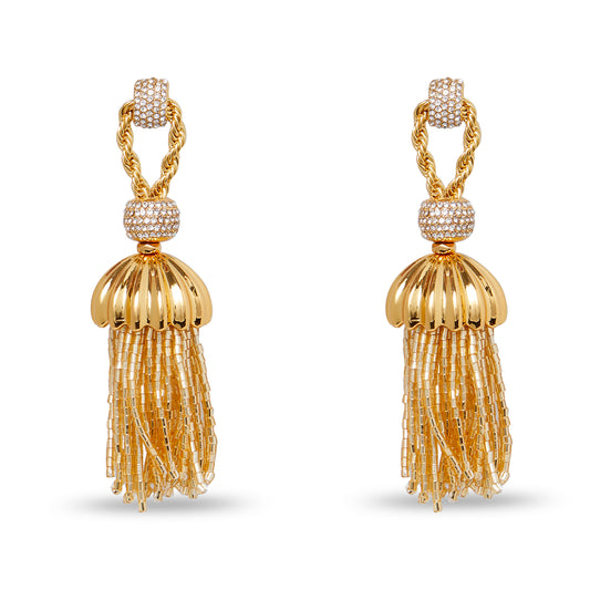 CHATEAU ROPE TASSEL EARRINGS