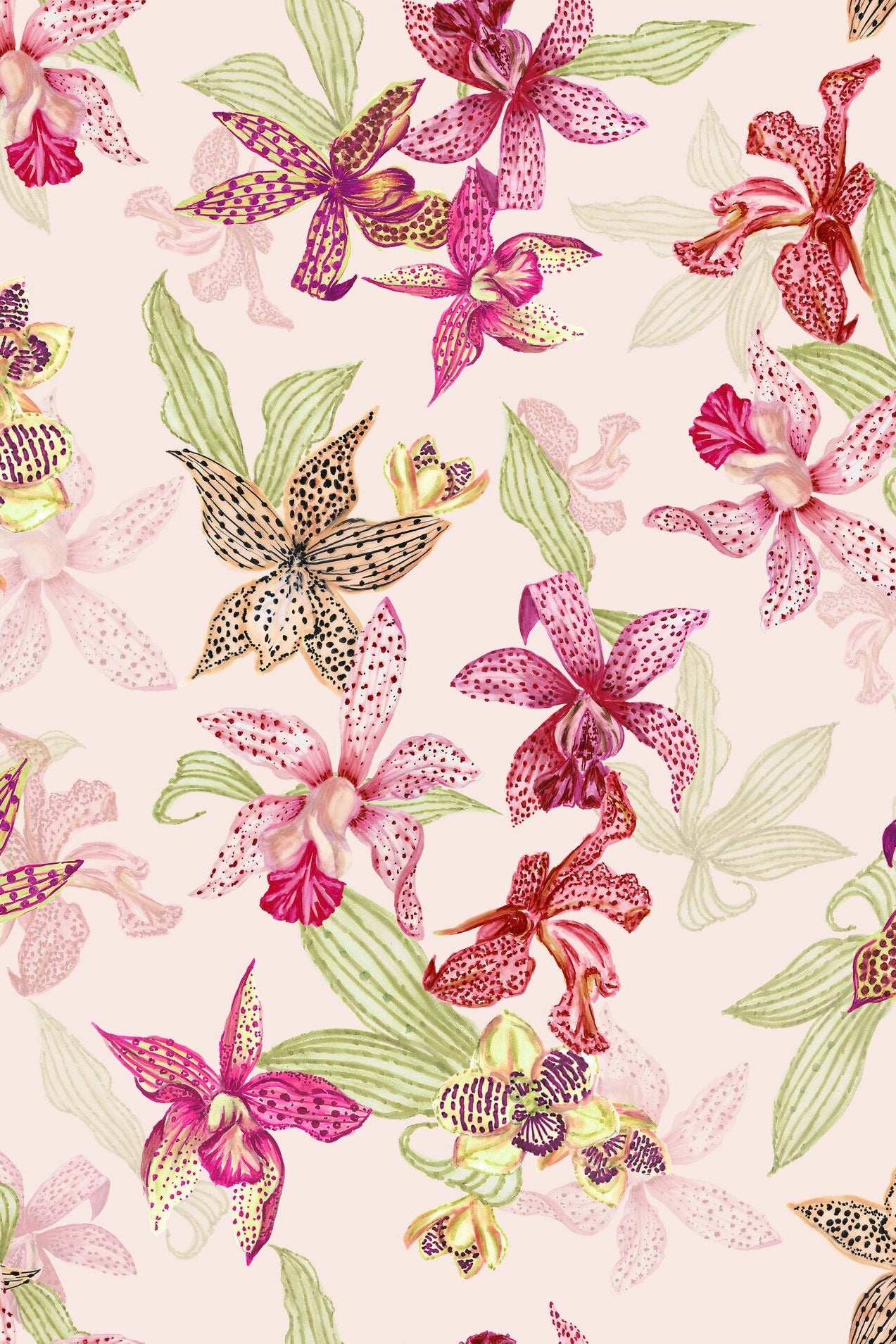 ORCHID BLOOM SCARF PINK