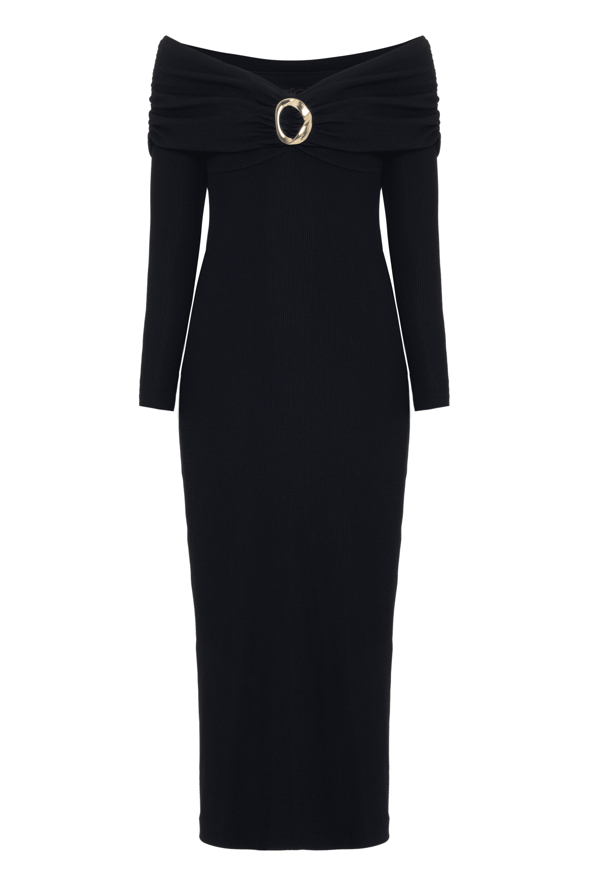 GRACE KNIT DRAPED MIDI DRESS PatBO GRACE KNIT DRAPED MIDI DRESS PatBO