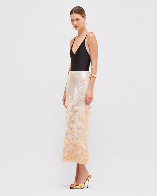 SEQUIN MIDI SKIRT (RUNWAY)