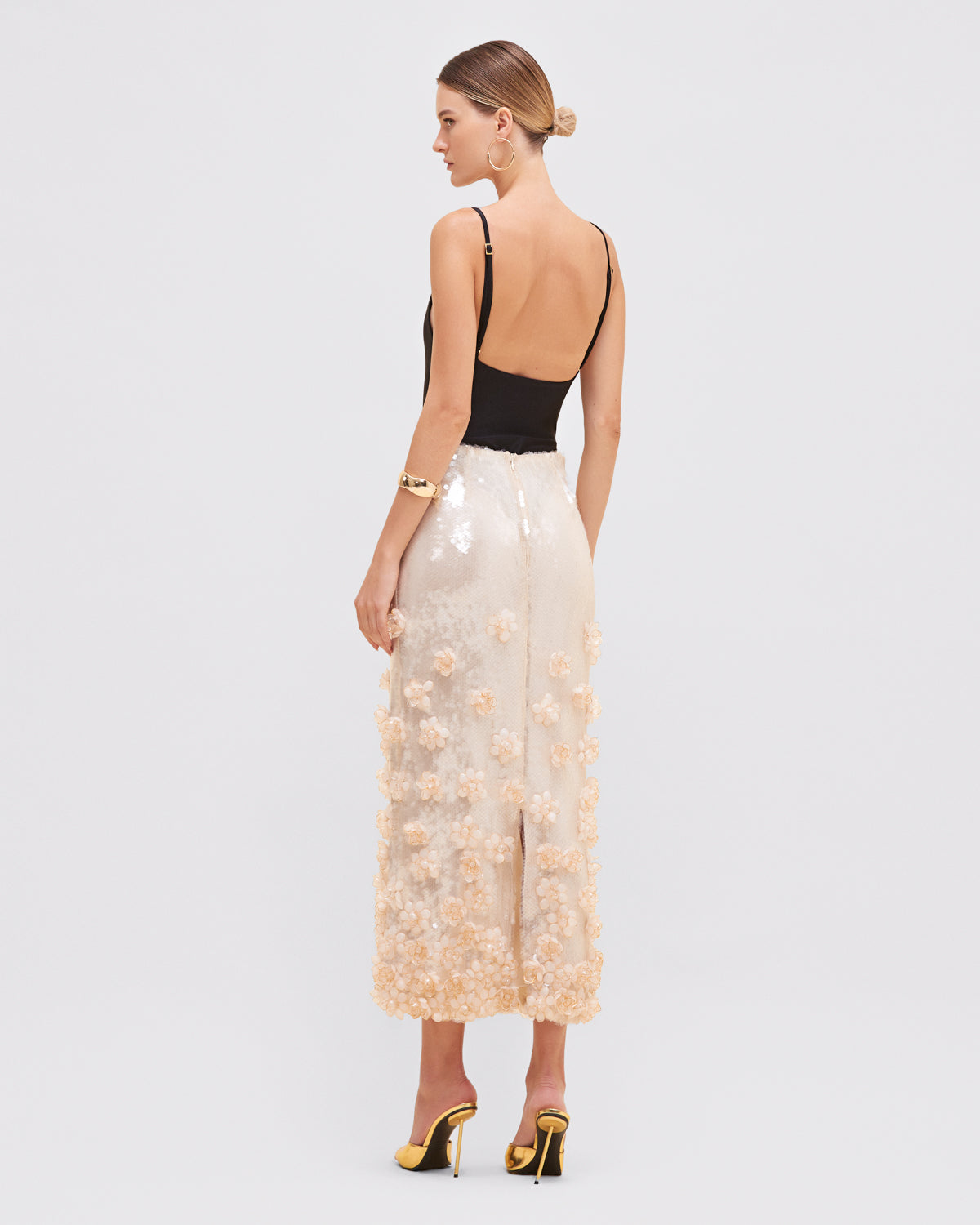 SEQUIN MIDI SKIRT (RUNWAY)