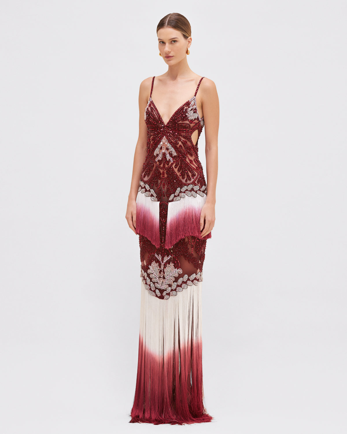 FRINGE GOWN (RUNWAY)