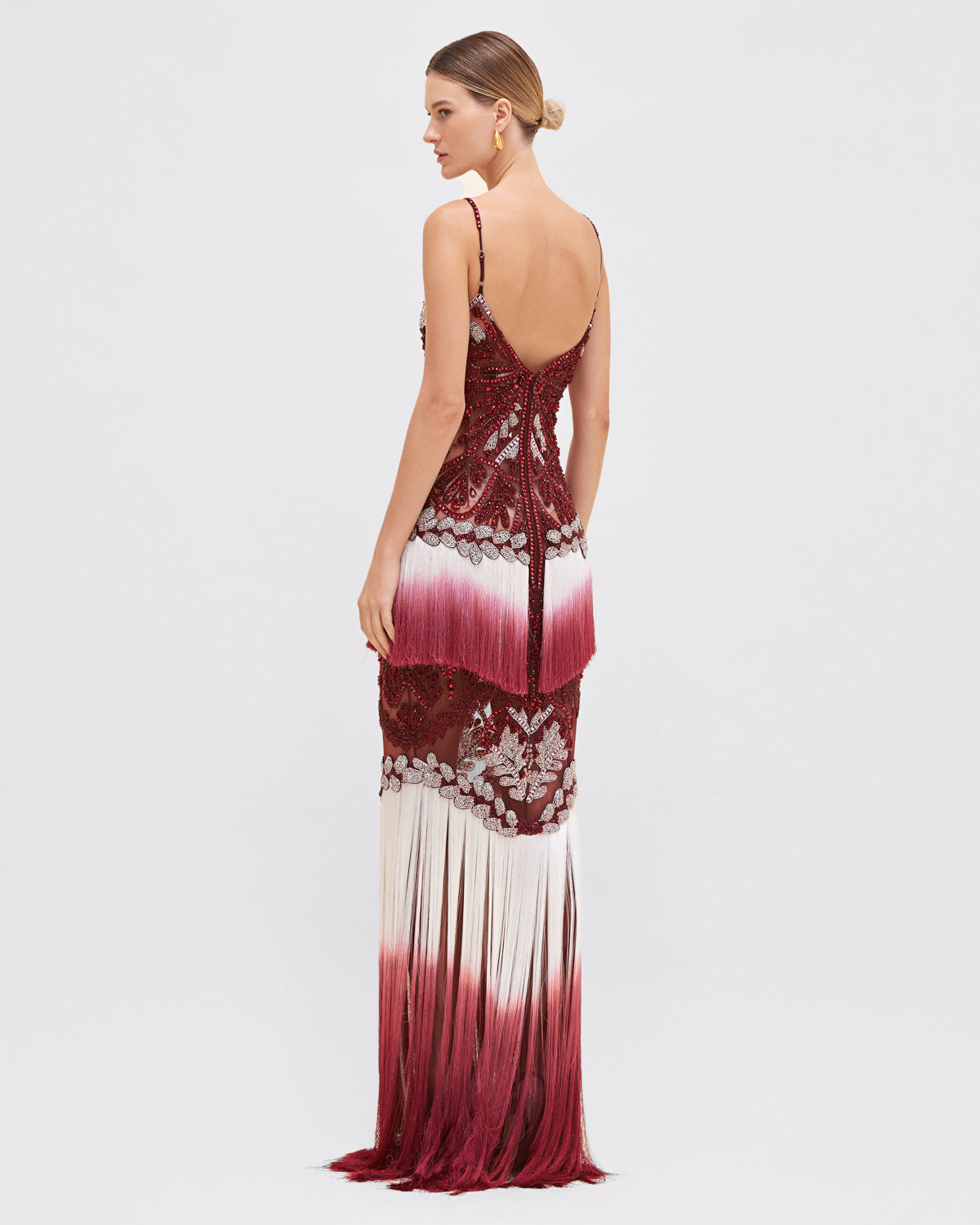 FRINGE GOWN (RUNWAY)