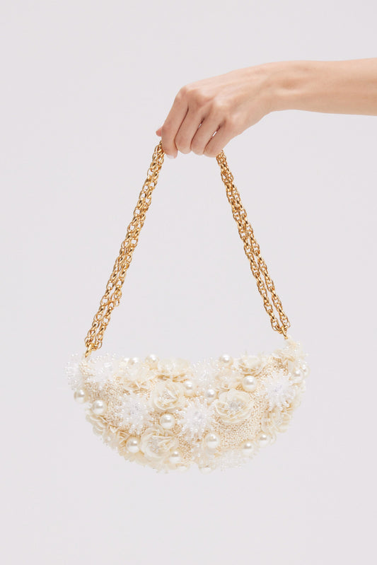 BRUMA COTTON POPLIN BAG FLOWERS