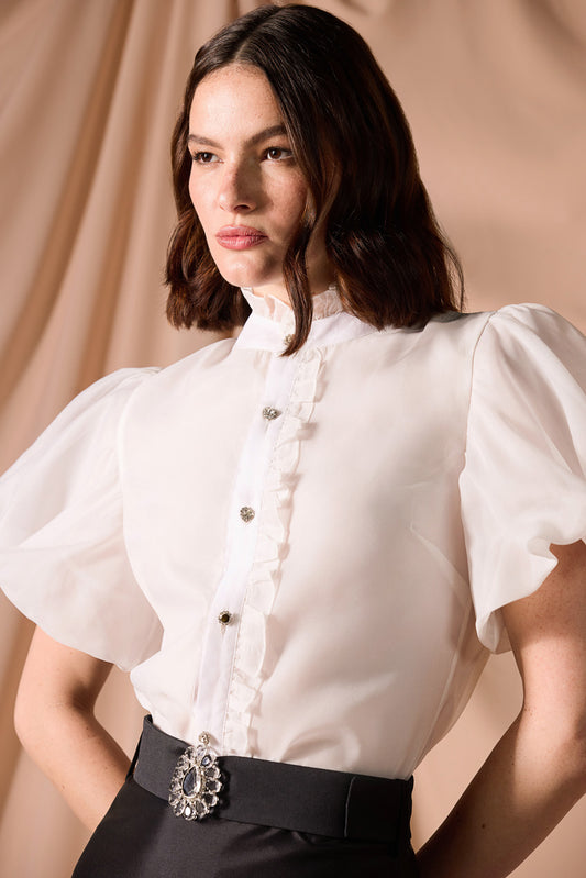 TAFFETA BLOOM SHIRT