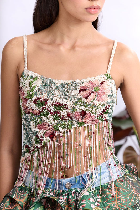 ROSALIE JEWERLY EMBROIDERED TOP (RUNWAY)