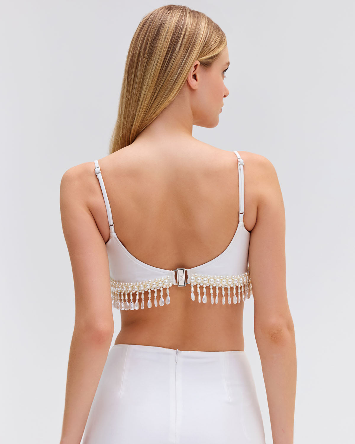 HAND-BEADED CROPPED TOP