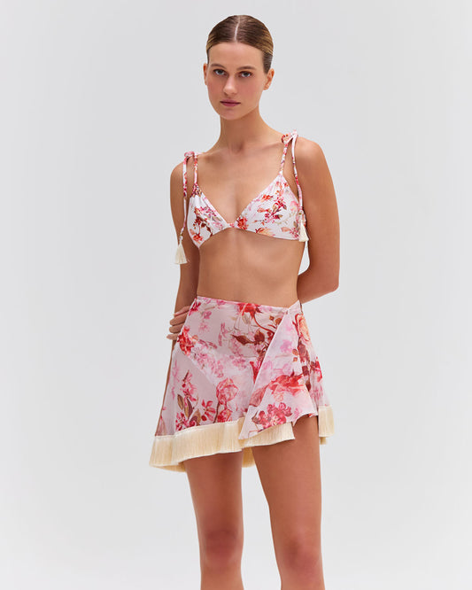 Floral Haze Mini Sarong
